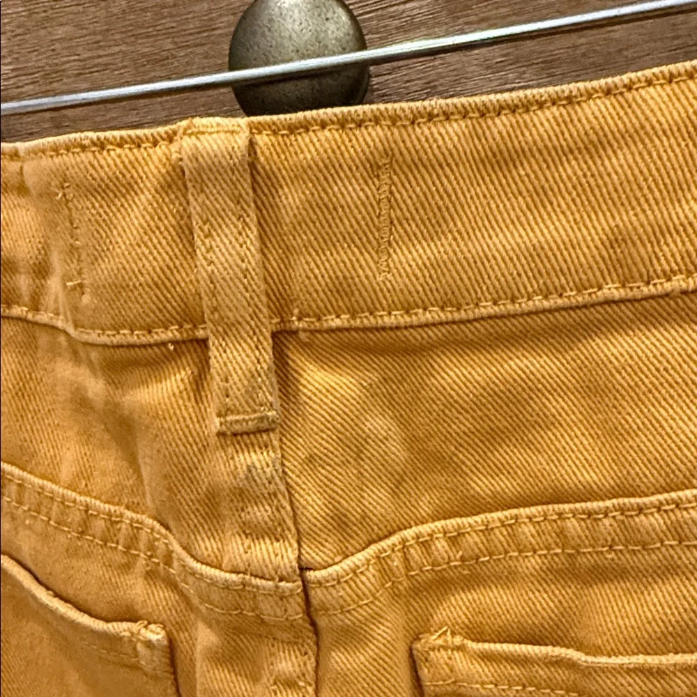 PacSun Mustard Distressed Denim Skirt - Picture 5 of 5